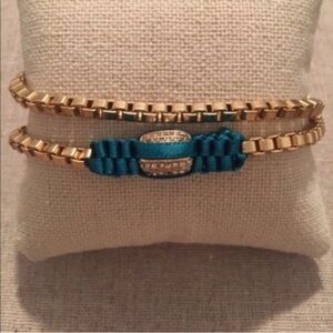 Lee Angel | Necklace | Turquoise Ribbon Station